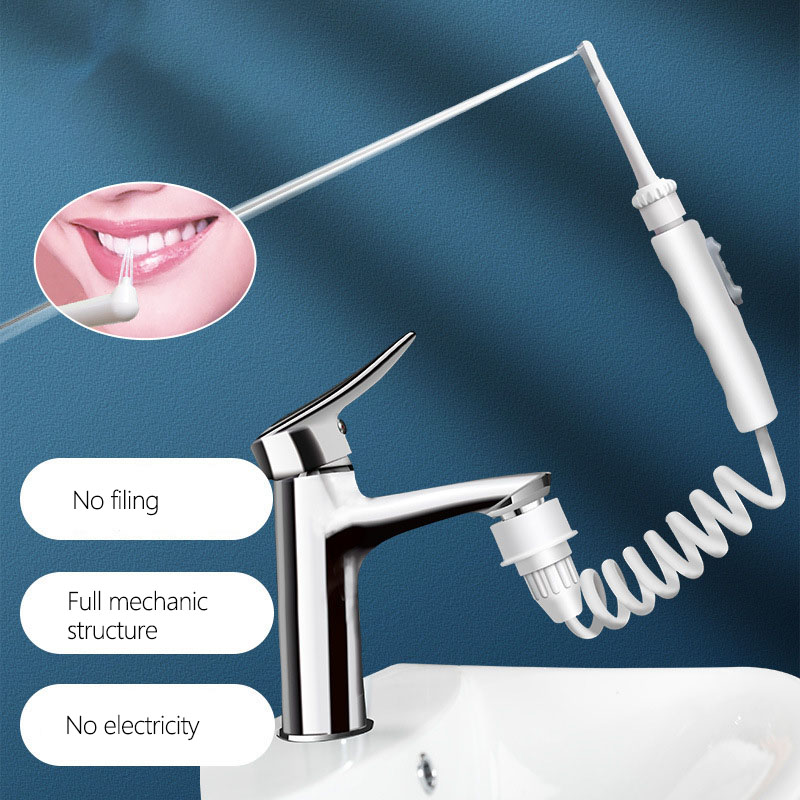 Water Flosser Cordless - Dental Water Flosser Faucet Oral Irrigator