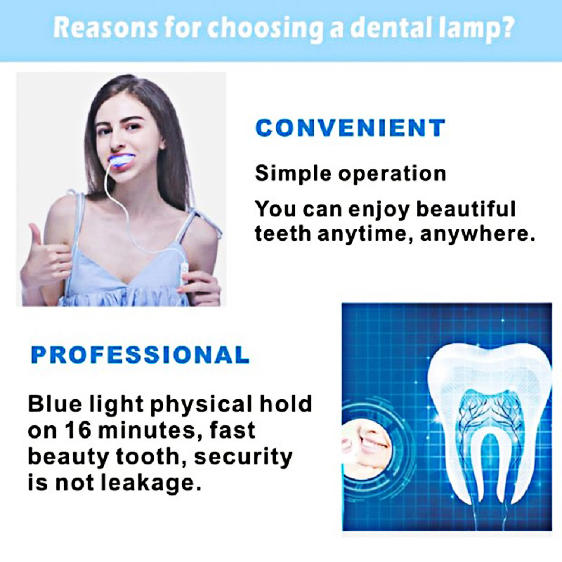 Teeth Blue Light Whitening Ins - đánh giá và giá Teeth Whitening Uv