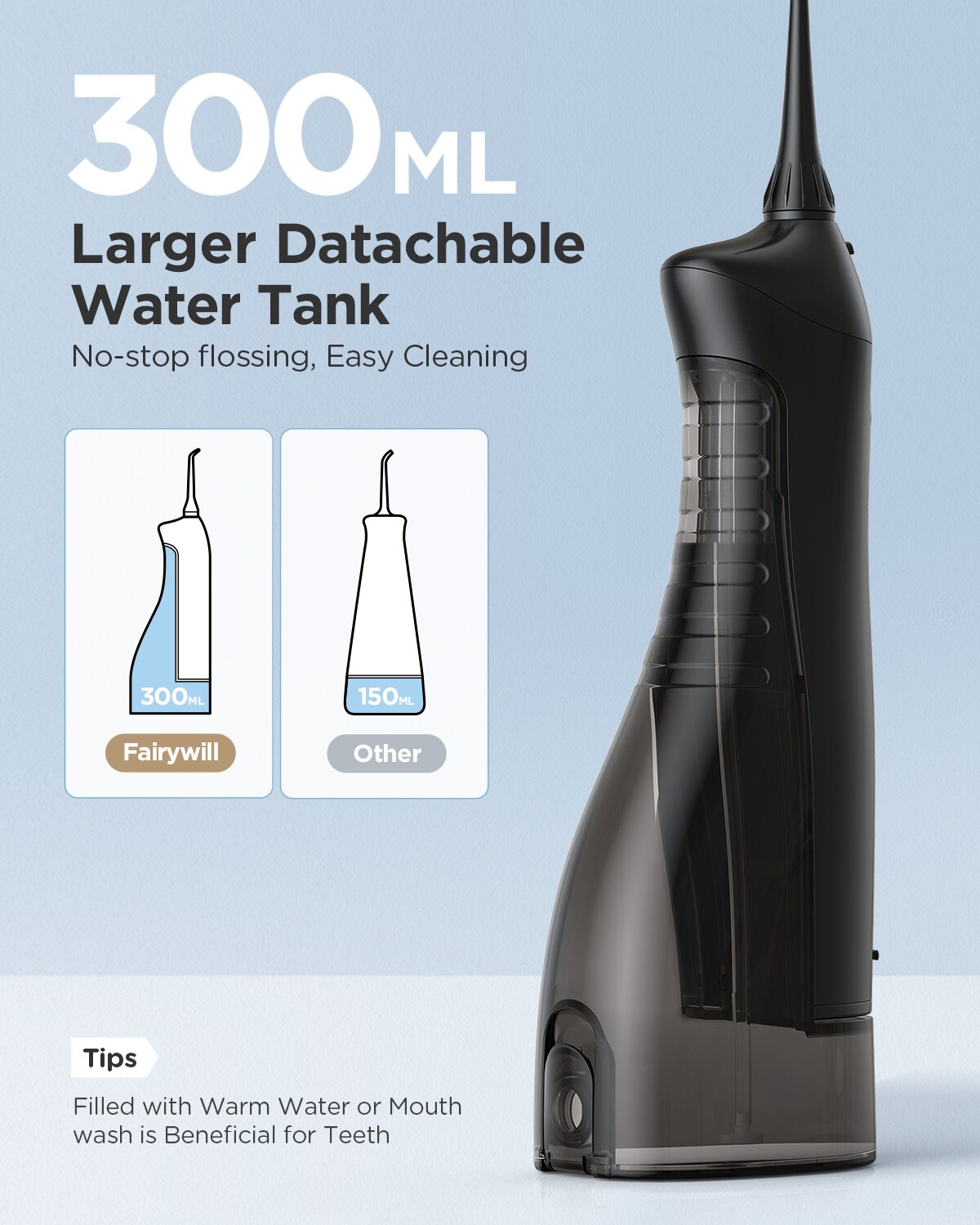 Fairywill Water Flossers Oral  - đánh giá và giá Water Flosser Cordless