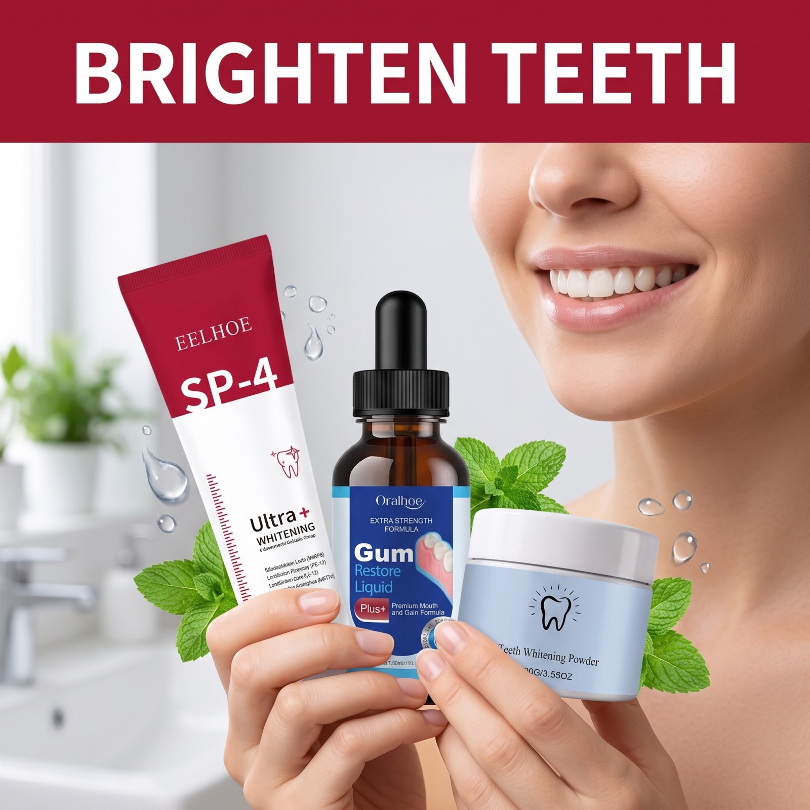 Oral Care Combo Set Whitening  - đánh giá và giá Teeth Whitening Paste