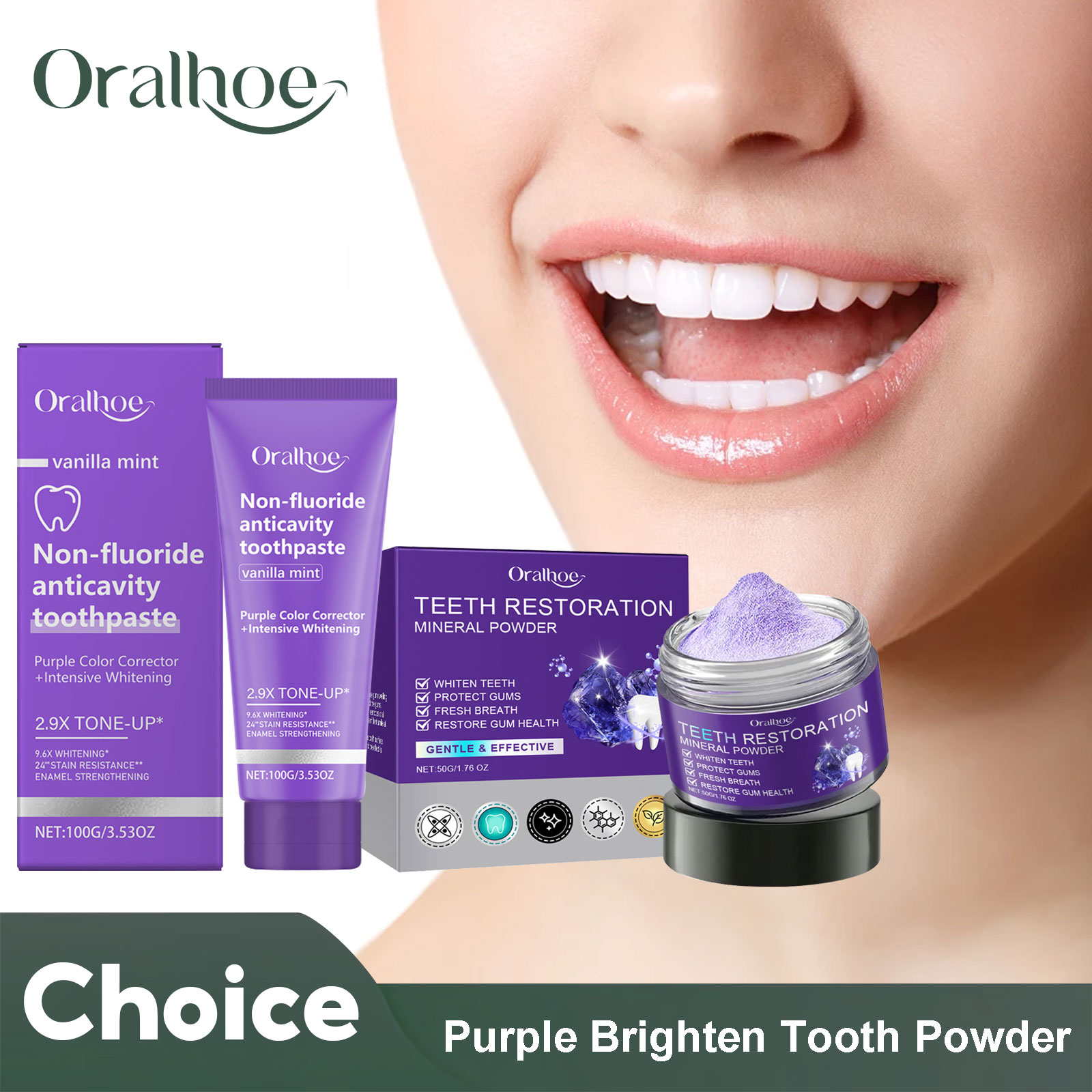 Teeth Restoration Mineral Powd - đánh giá và giá Teeth Whitening Paste