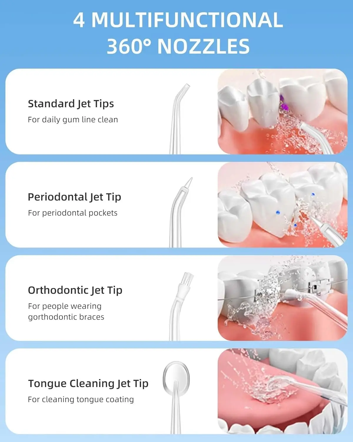 Oral Irrigator Portable Water  - đánh giá và giá Water Flosser Cordless