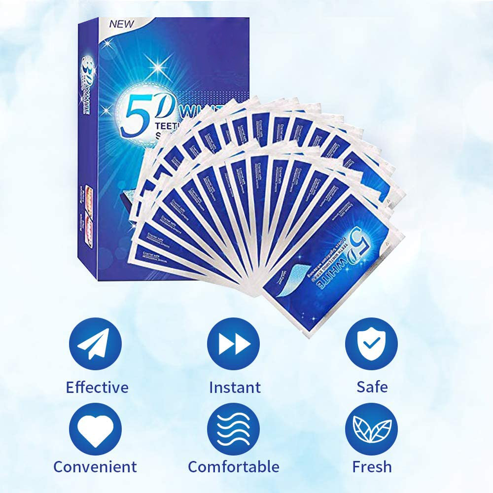 5D White Teeth Whitening Strip - đánh giá và giá Teeth Whitening Paste