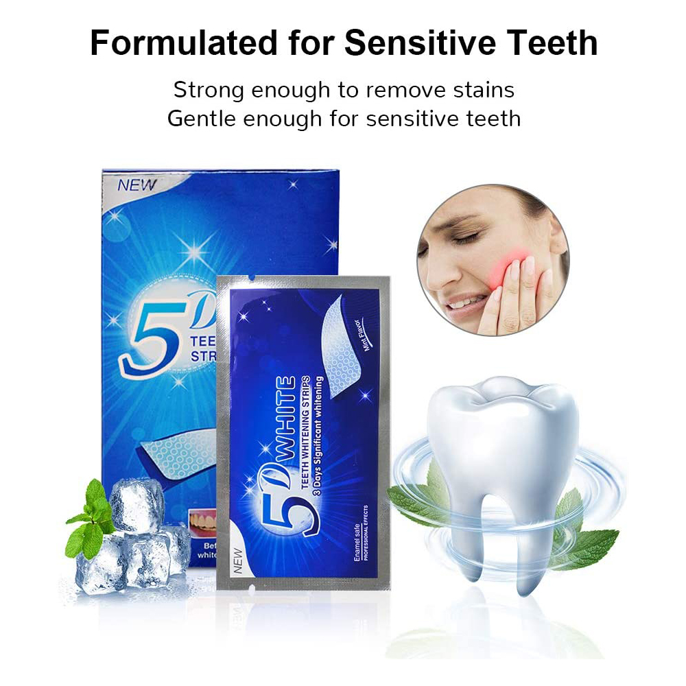 5D White Teeth Whitening Strip - đánh giá và giá Teeth Whitening Paste