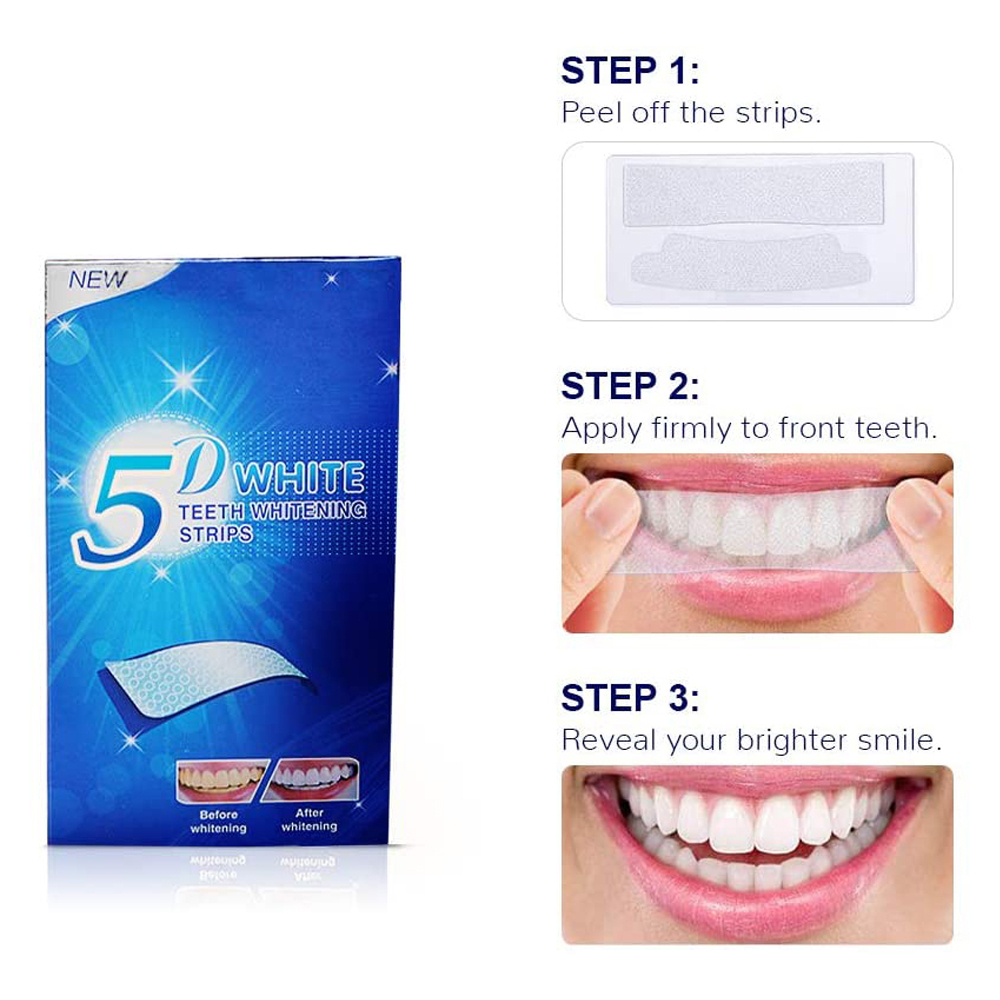 5D White Teeth Whitening Strip - đánh giá và giá Teeth Whitening Paste
