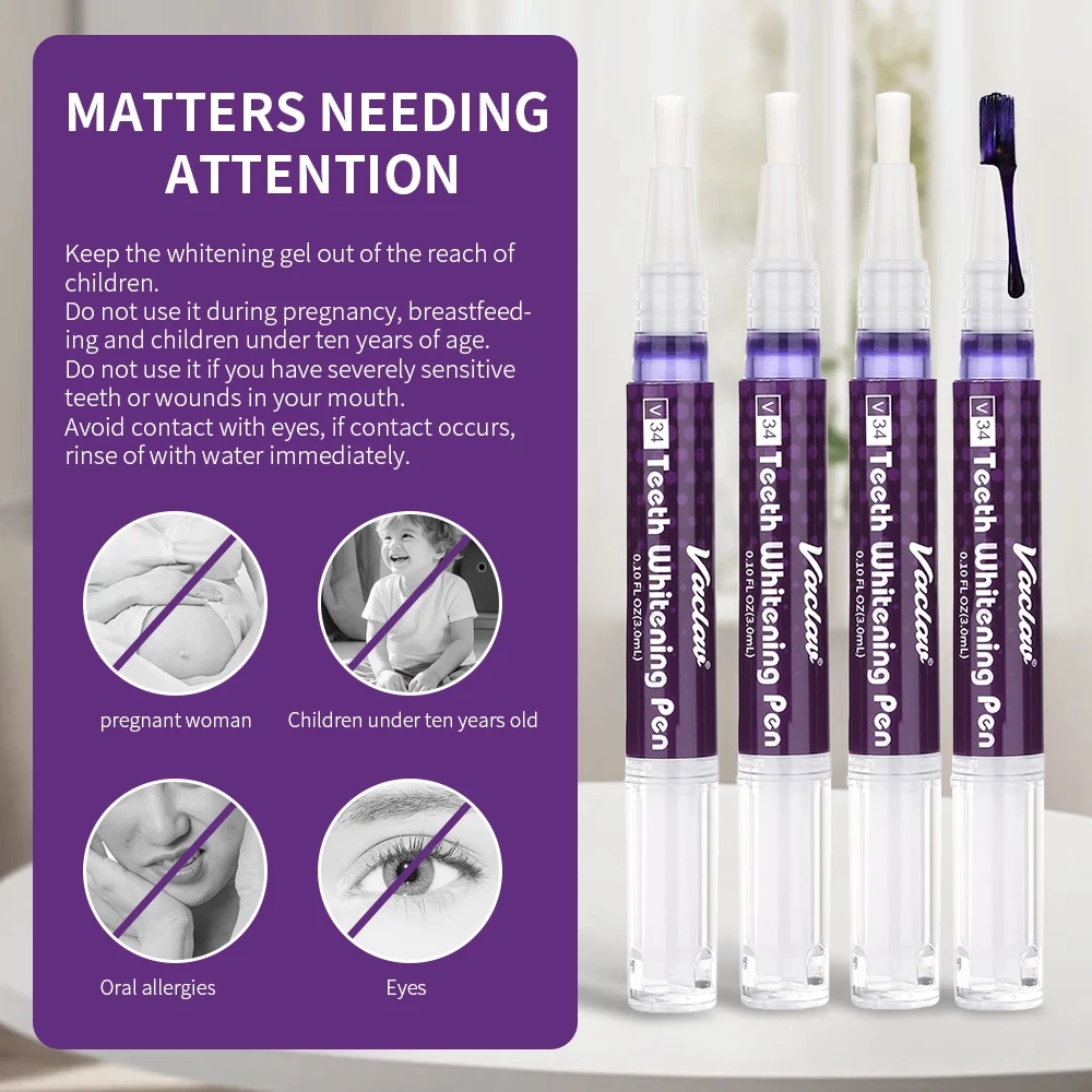 Vaclav V34 Purple teeth whiten - đánh giá và giá Teeth Whitening Paste